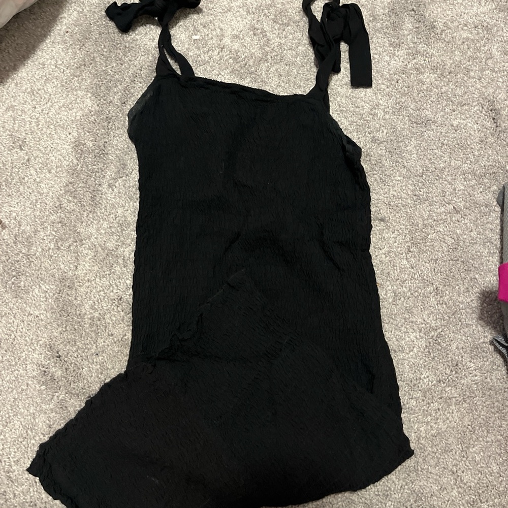 Black mini dress